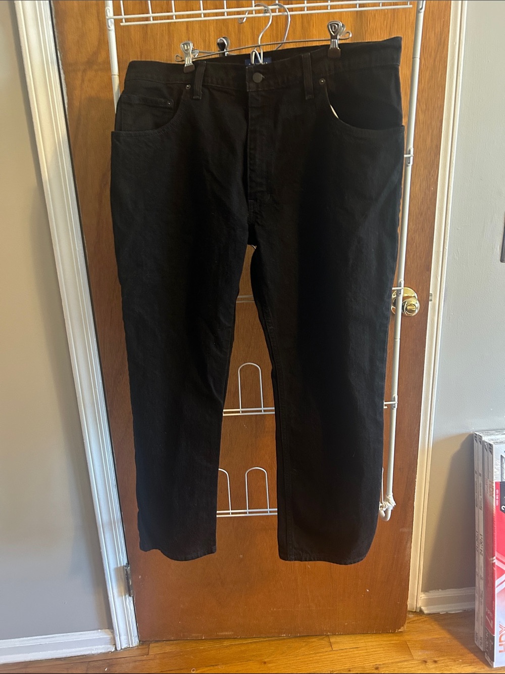 Arizona Jean Company Black Straight-Leg Jeans 38x29